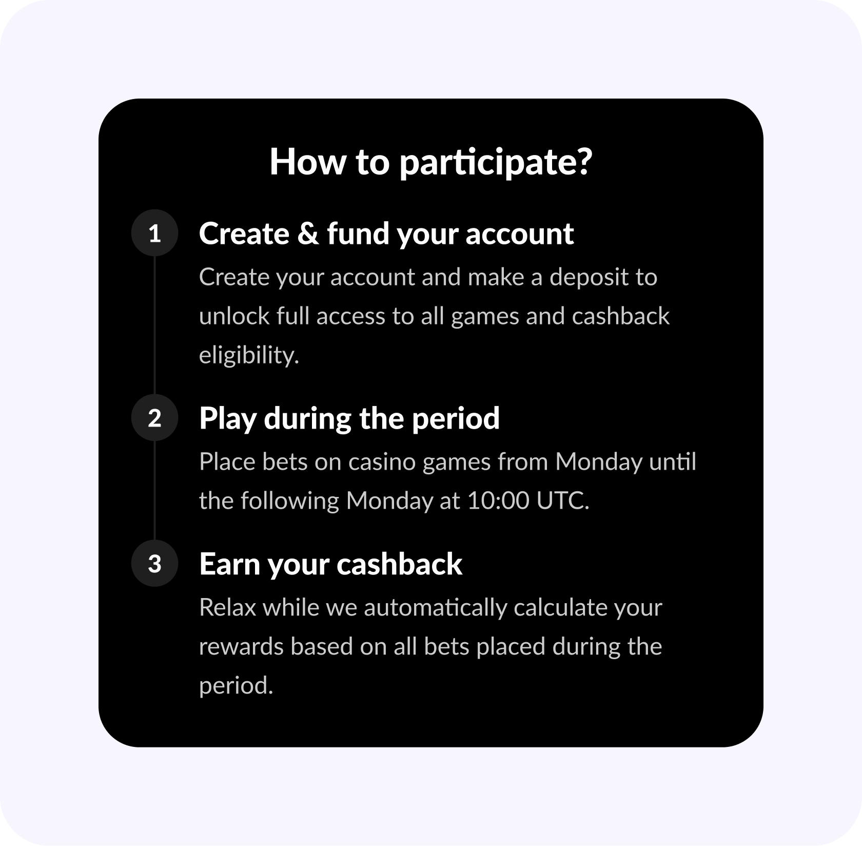 Simplified participation flow