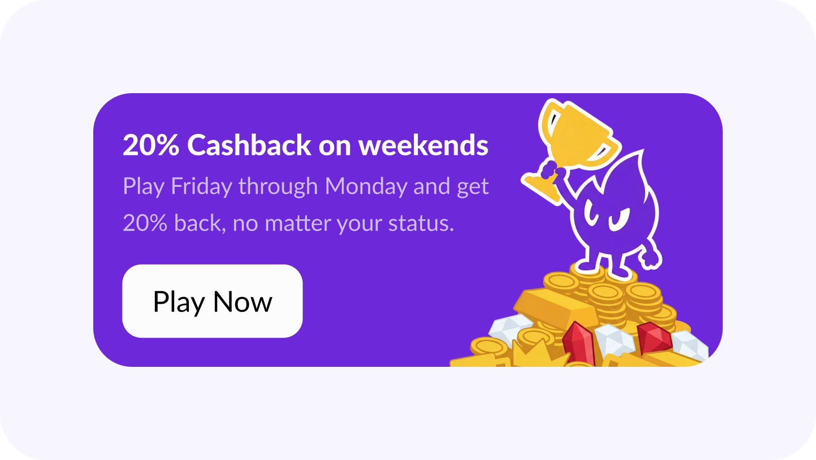 Cashback promo banner